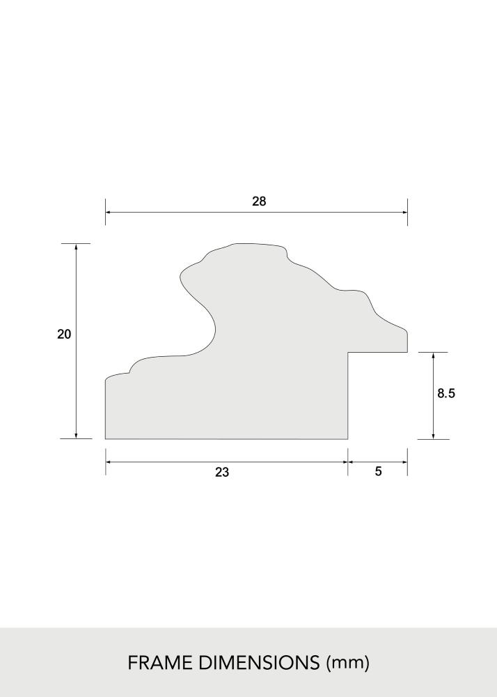 Okvir Swirl Akrilno steklo Zlata 30x40 cm