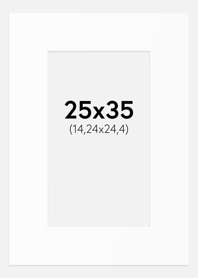 Paspartȗ Beli Standard (Belo Jedro) 25x35 cm (14,24x24,4)