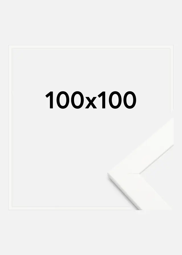 Okvir Trendline Akrilno steklo Bela 100x100 cm