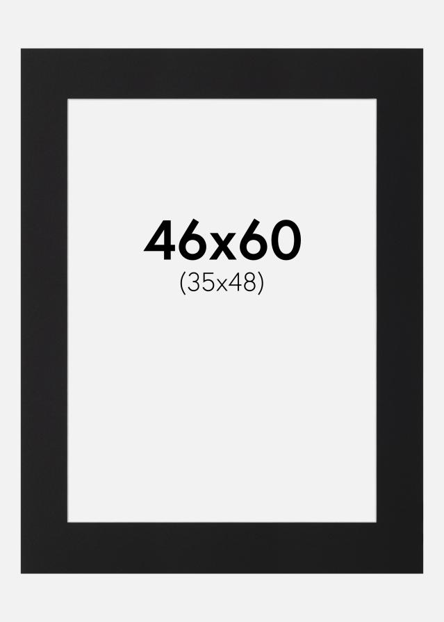 Paspartŭ Črni Standard (Belo Jedro) 46x60 cm (35x48)