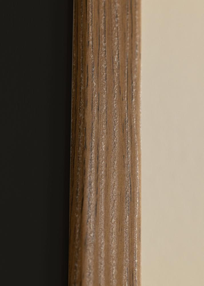 Okvir Fiorito Temni hrast 40x60 cm - Paspartŭ Črna 25x50 cm