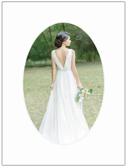 Paspartŭ Bela Ovalna 20x30 cm (14,5x19,5)