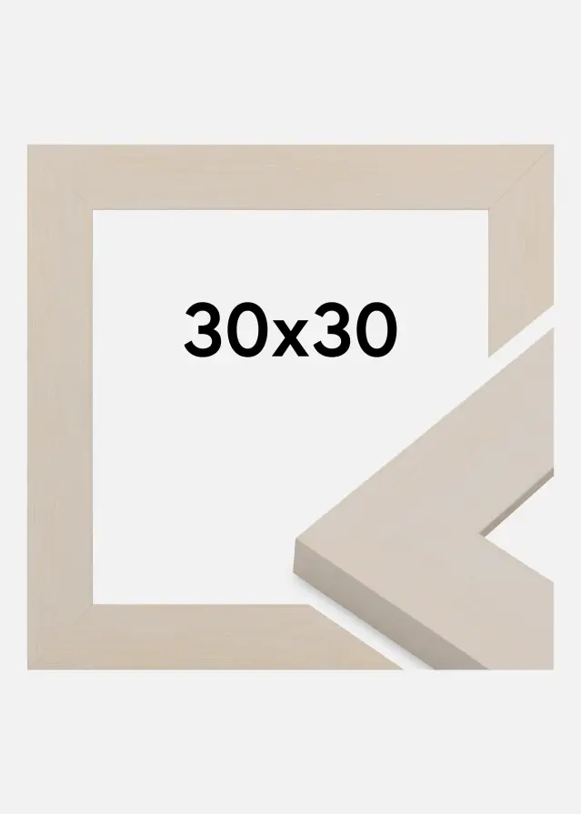Okvir Pembrokeshire Akrilno steklo Bela 30x30 cm