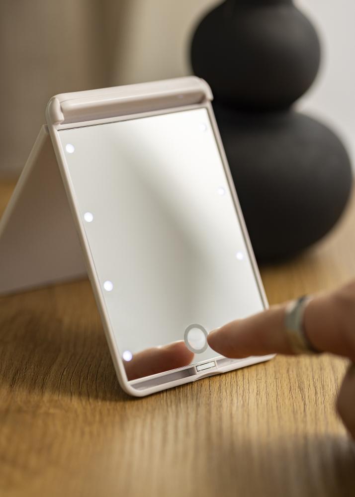 KAILA Ogledalo za ličenje Fold III Bela - 13x9 cm