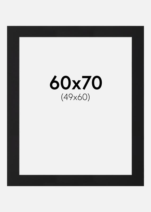 Paspartŭ Črni Standard (Belo Jedro) 60x70 cm (49x60)