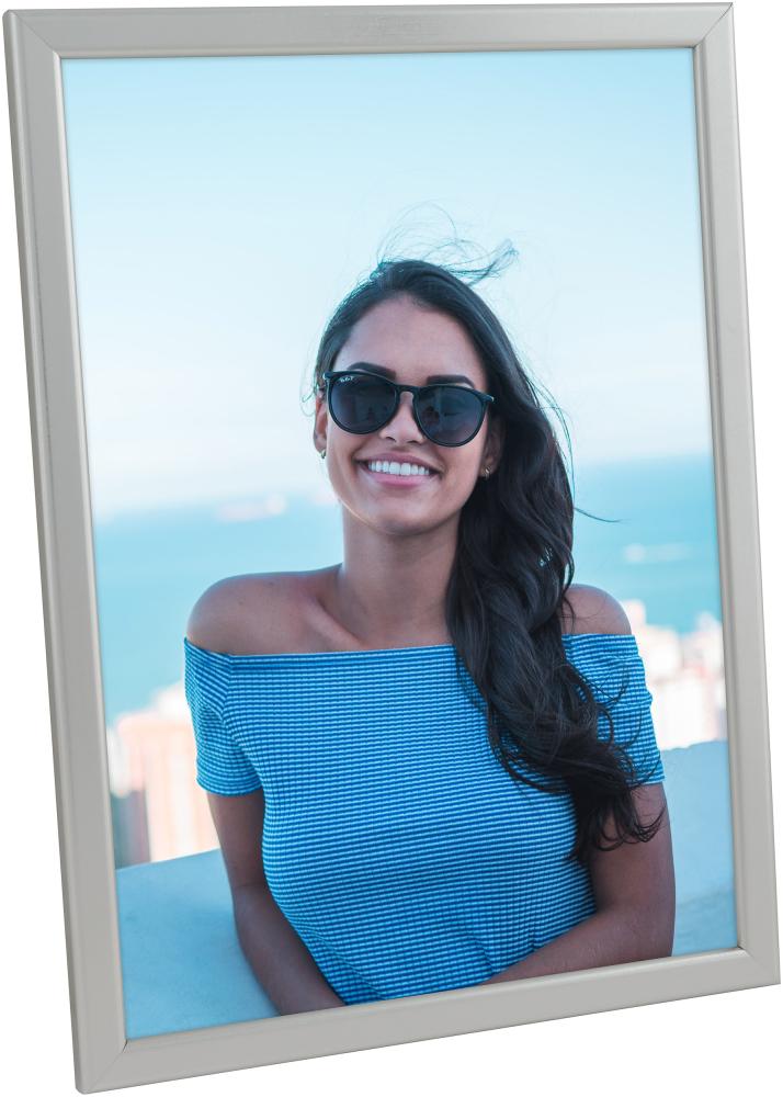 Okvir Slim Mat Antirefleksno steklo Srebrna 20x30 cm