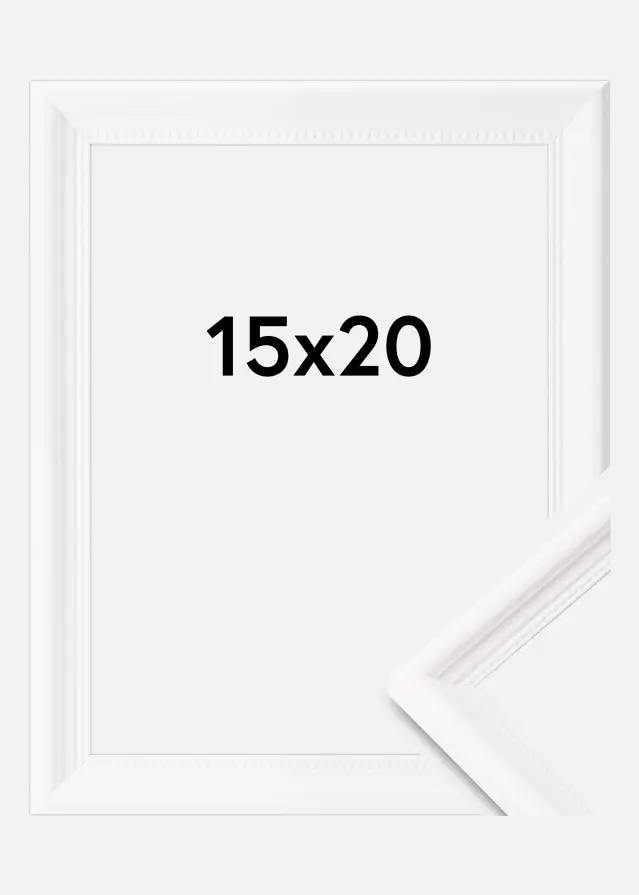 Okvir Gala Akrilno steklo Bela 15x20 cm