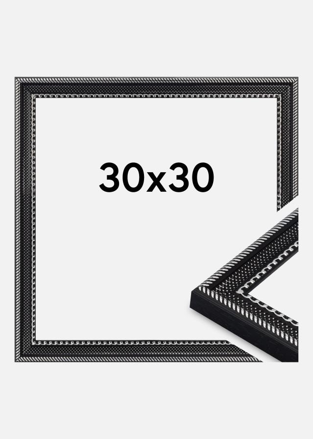 Okvir Trellis Akrilno steklo Vintage Black 30x30 cm