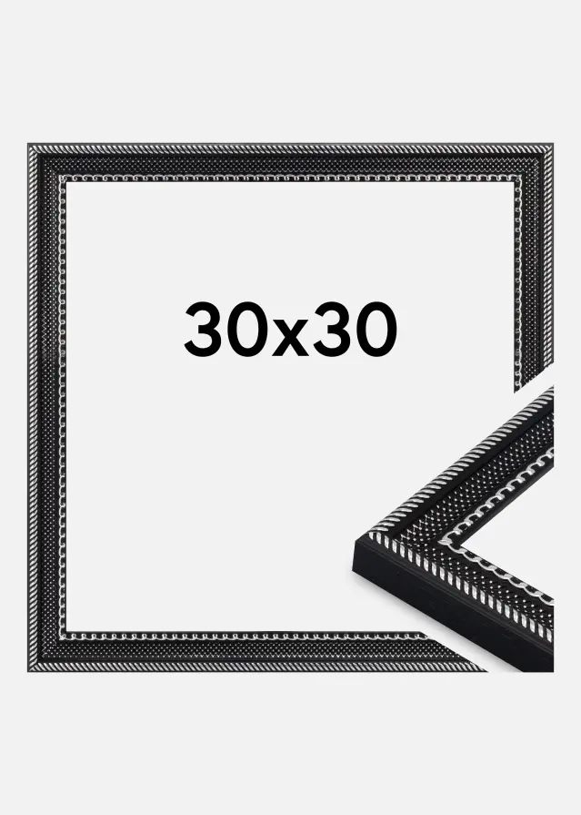 Okvir Trellis Akrilno steklo Črna 30x30 cm