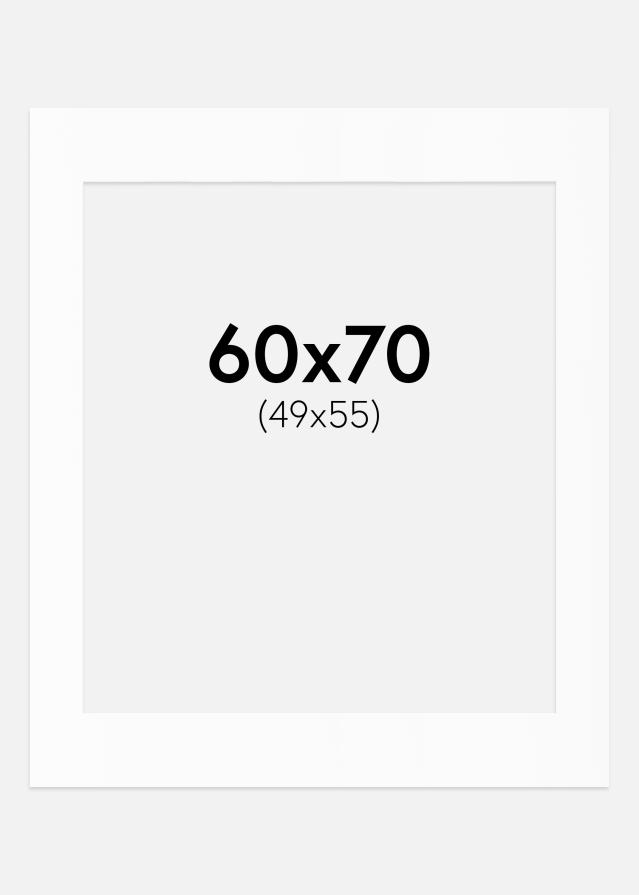 Paspartŭ Bela Standarden Bel notranji rob 60x70 cm (49x55)