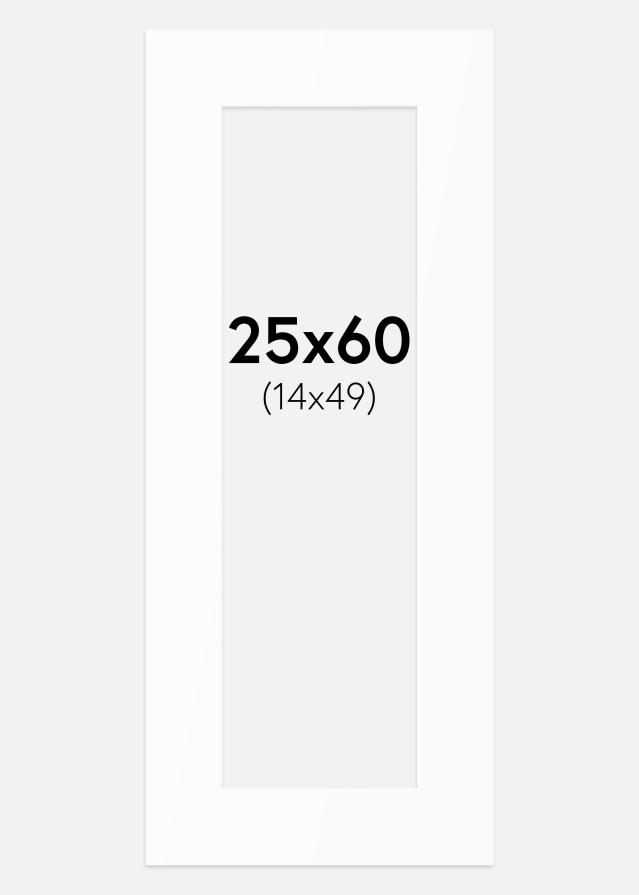 Paspartȗ Beli Standard (Belo Jedro) 25x60 cm (14x49)