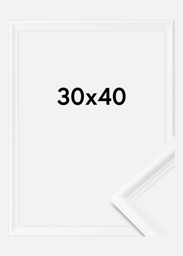 Okvir Gala Akrilno steklo Bela 30x40 cm