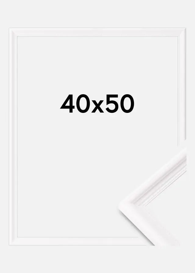 Okvir Gala Akrilno steklo Bela 40x50 cm