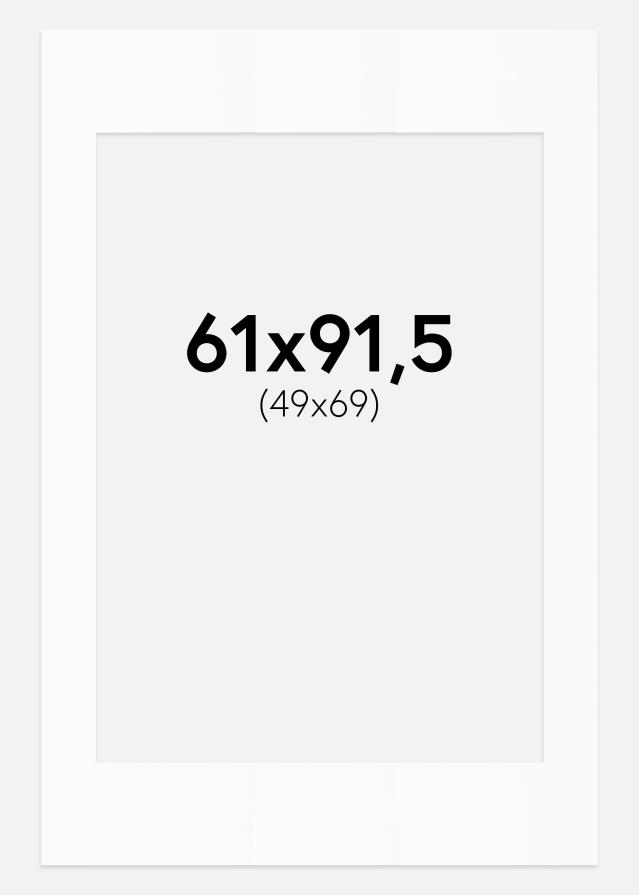 Paspartŭ Bela Standarden Bel notranji rob 61x91,5 cm (49x69)