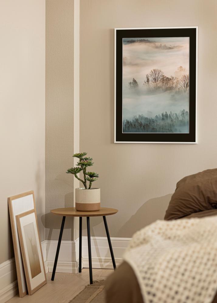 Okvir New Lifestyle Bela 50x70 cm - Paspartŭ Črna 40x60 cm