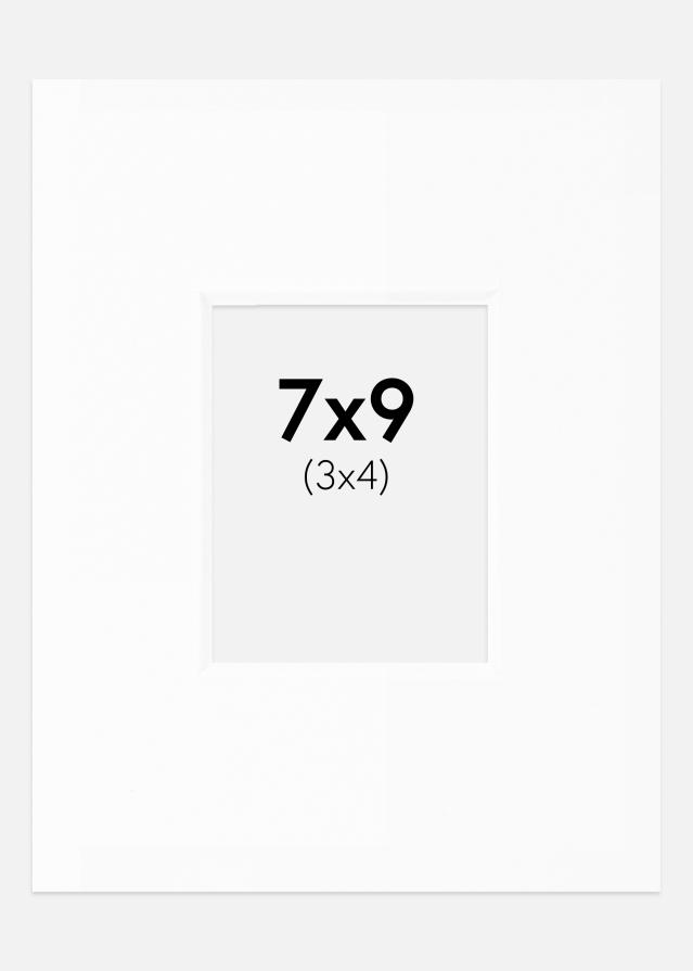 Paspartŭ Bela Standarden Bel notranji rob 7x9 cm (3x4)