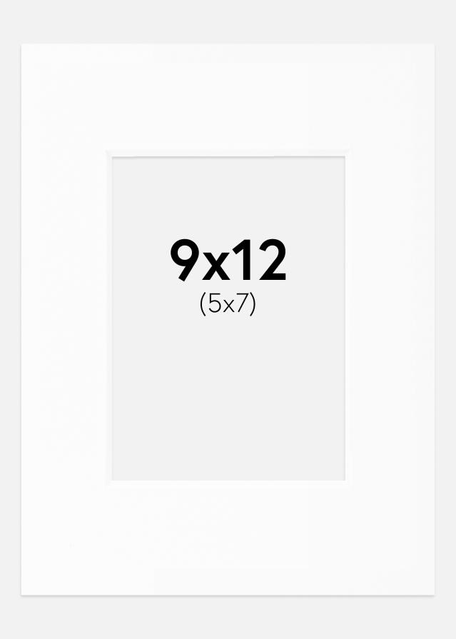 Paspartŭ Bela Standarden Bel notranji rob 9x12 cm (5x7)