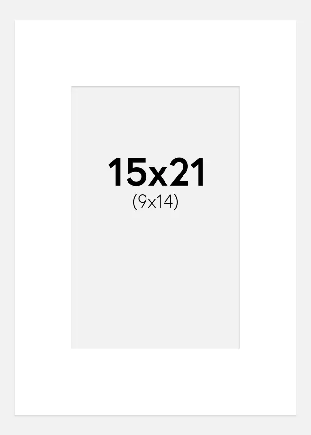 Paspartŭ Kredna bela 15x21 cm (9x14 cm)