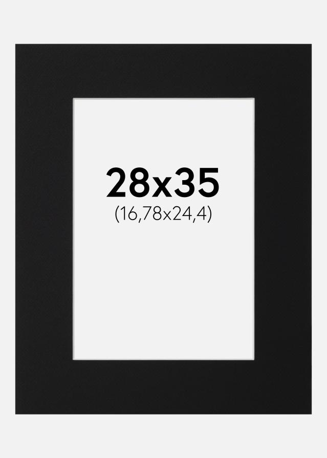 Paspartŭ Črni Standard (Belo Jedro) 28x35 cm (16,78x24,4)