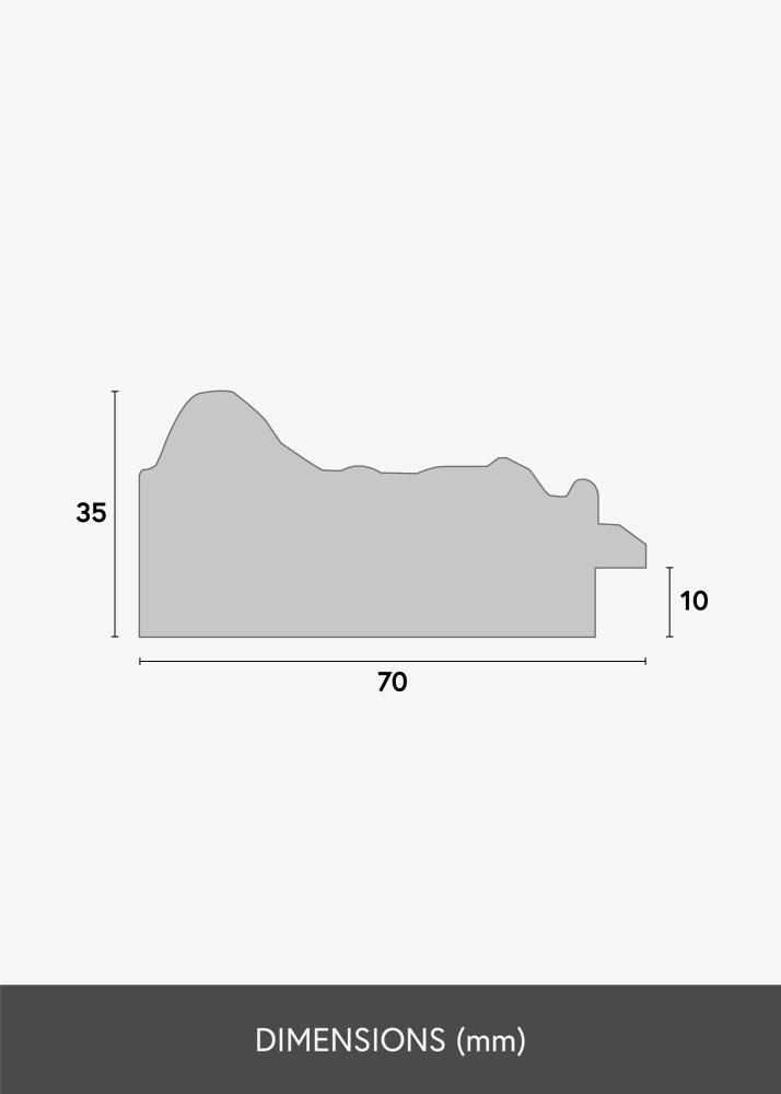 Okvir Durham Črna - Poljubna velikost