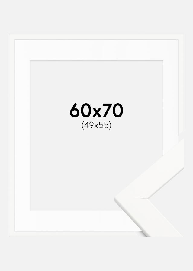 Okvir Trendline Bela 60x70 cm - Paspartŭ Bela 50x56 cm