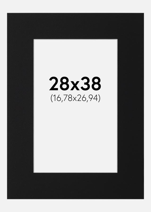 Paspartŭ Črni Standard (Belo Jedro) 28x38 cm (16,78x26,94)