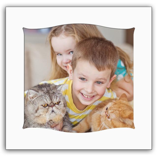 Paspartŭ Bela Z valovi 50x50 cm (39x39)