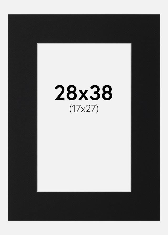 Paspartŭ Črni Standard (Belo Jedro) 28x38 cm (17x27)