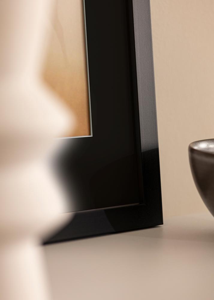 Okvir Black Wood 45x60 cm - Paspartŭ Črna 32x45 cm