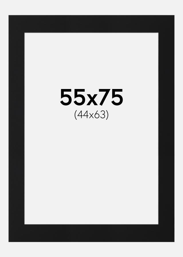 Paspartŭ Črni Standard (Belo Jedro) 55x75 cm (44x63)