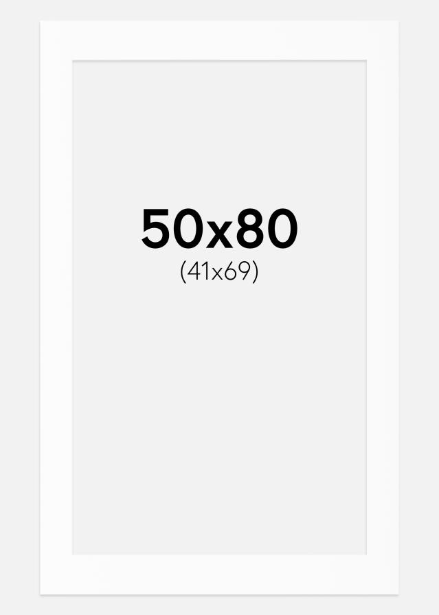 Paspartŭ Bela Standarden Bel notranji rob 50x80 cm (41x69)