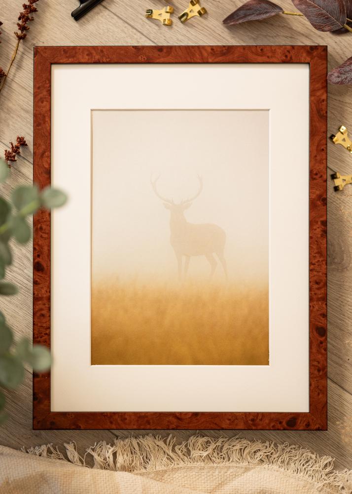 Okvir Hermes Akrilno steklo Burr Walnut 70x100 cm