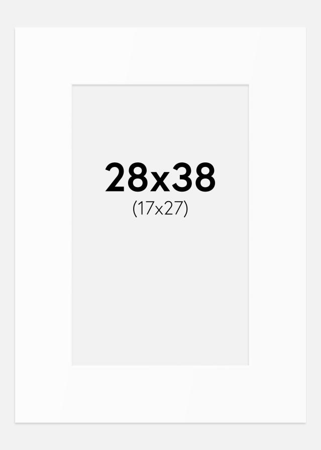 Paspartȗ Beli Standard (Belo Jedro) 28x38 cm (17x27)