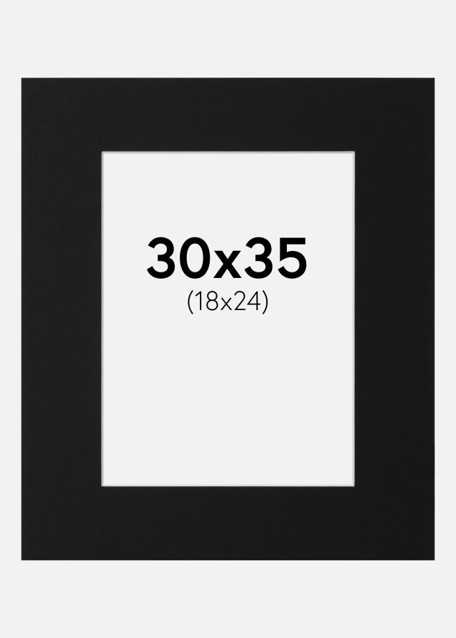 Paspartŭ Črni Standard (Belo Jedro) 30x35 cm (18x24)