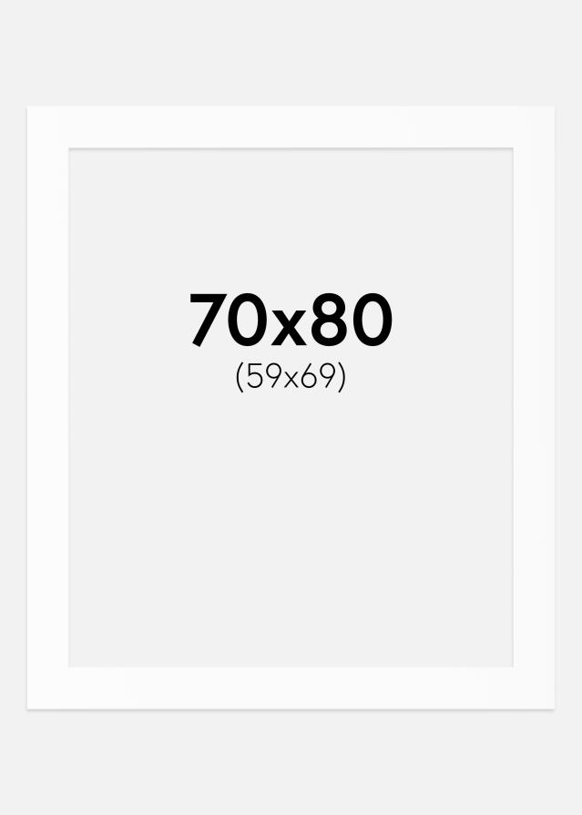 Paspartŭ Bela Standarden Bel notranji rob 70x80 cm (59x69)