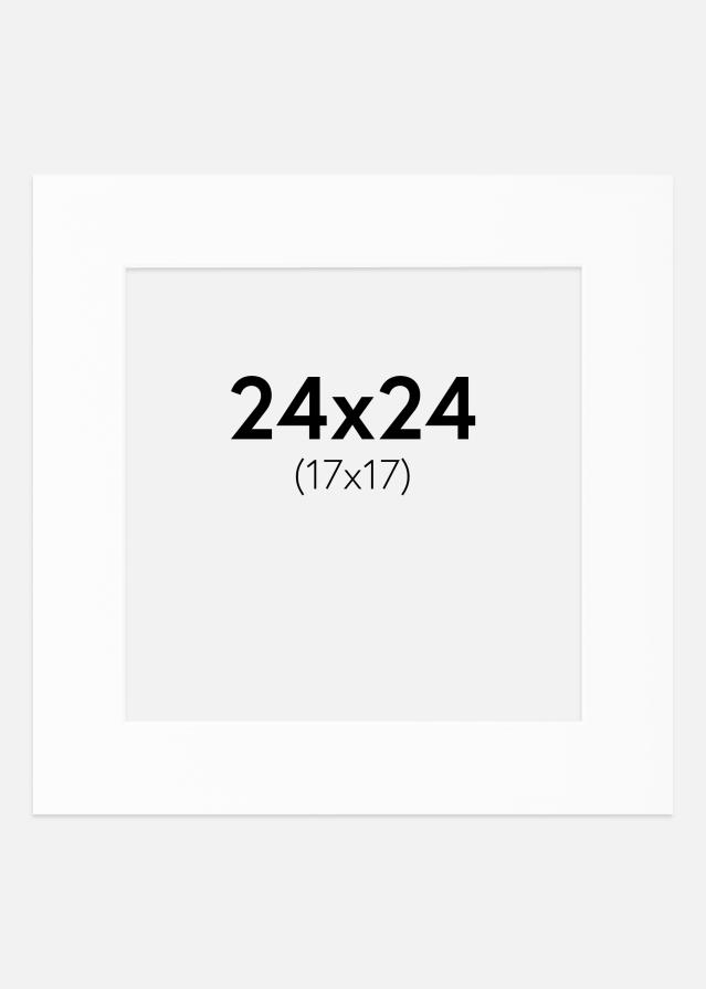 Paspartŭ Bela Standarden Bel notranji rob 24x24 cm (17x17)