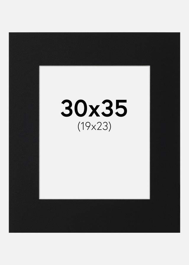 Paspartŭ Črni Standard (Belo Jedro) 30x35 cm (19x23)