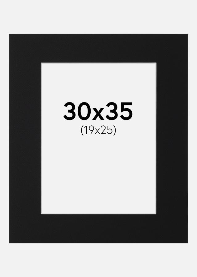 Paspartŭ Črni Standard (Belo Jedro) 30x35 cm (19x25)