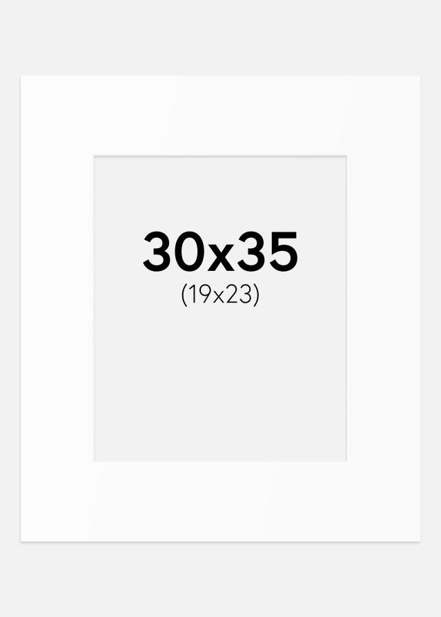 Paspartȗ Beli Standard (Belo Jedro) 30x35 cm (19x23)