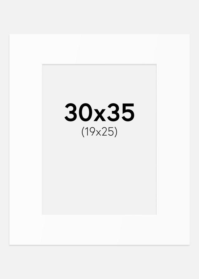 Paspartȗ Beli Standard (Belo Jedro) 30x35 cm (19x25)