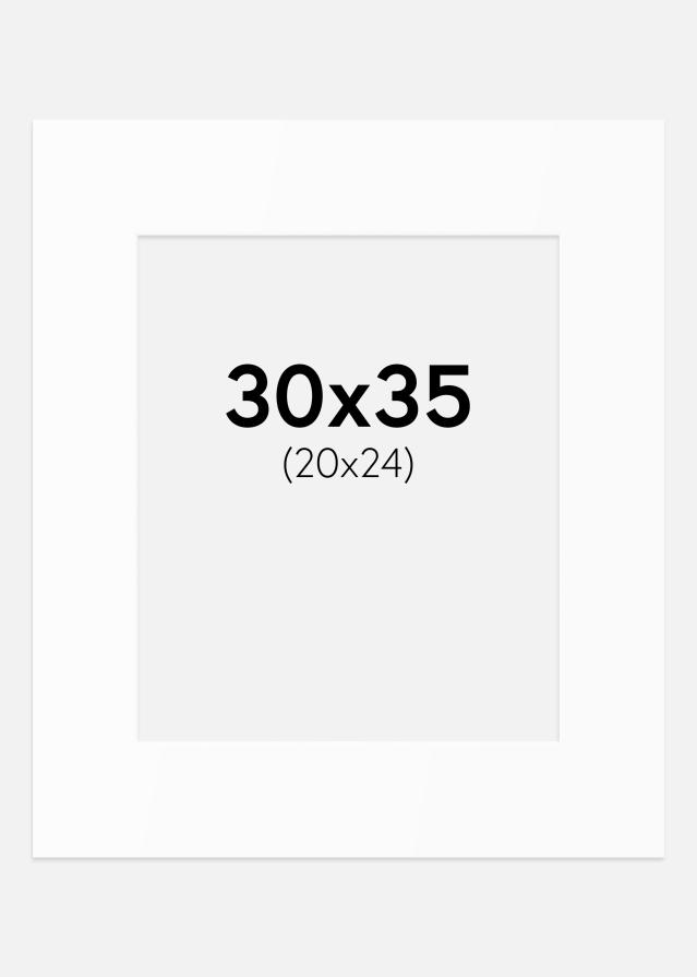 Paspartȗ Beli Standard (Belo Jedro) 30x35 cm (20x24)