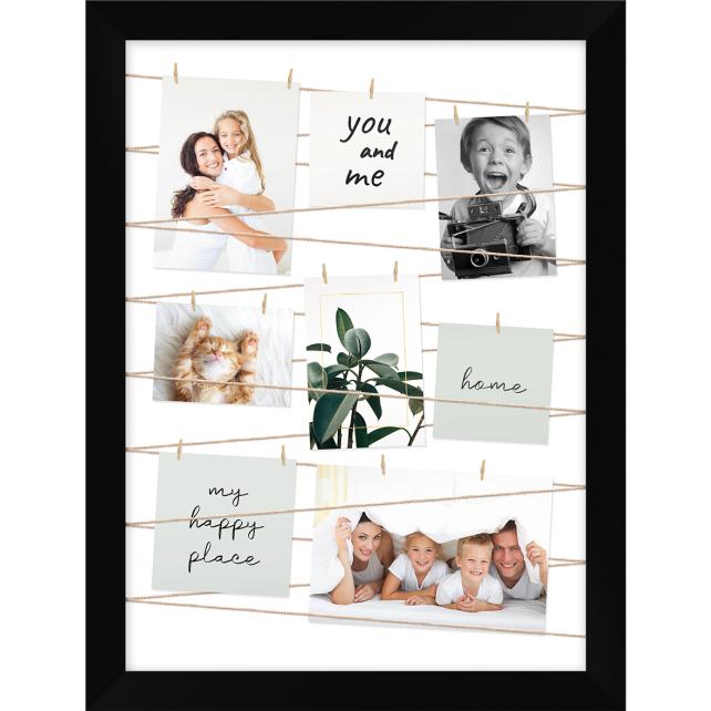 Fotogalleri Kolaž okvir Črna 50x70 cm