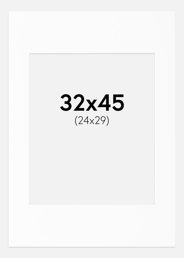 Paspartŭ Bela Standarden Bel notranji rob 32x45 cm (24x29)