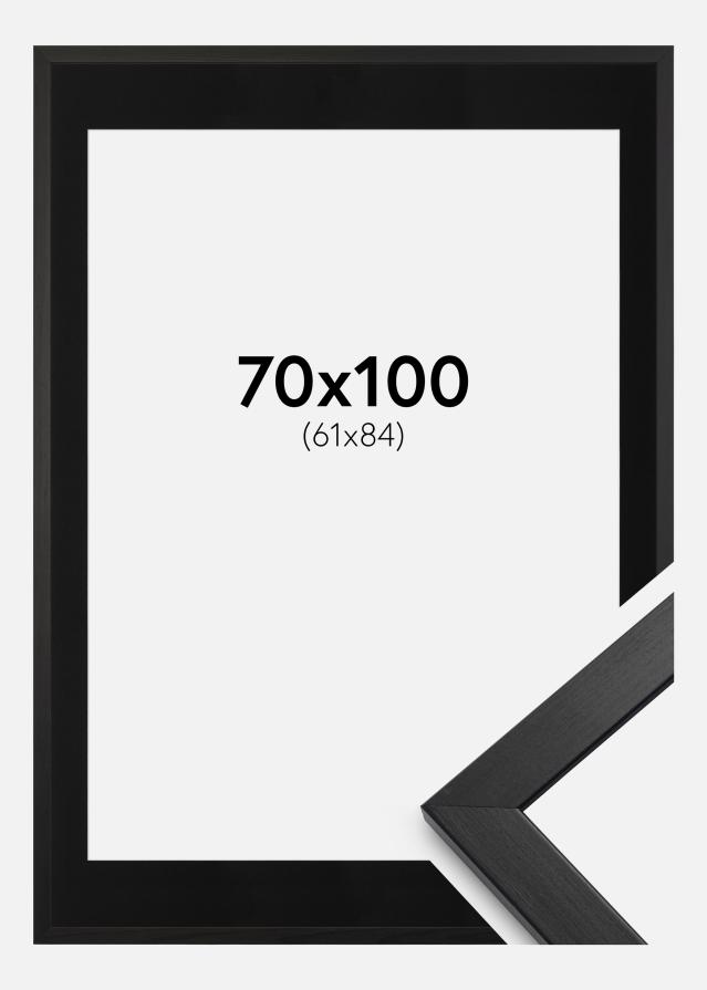 Okvir Eleganten Črna 70x100 cm - Paspartŭ Črna 62x85 cm