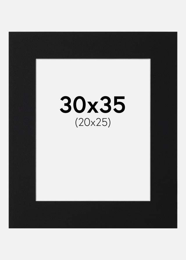 Paspartŭ Črni Standard (Belo Jedro) 30x35 cm (20x25)