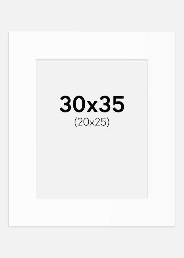 Paspartȗ Beli Standard (Belo Jedro) 30x35 cm (20x25)