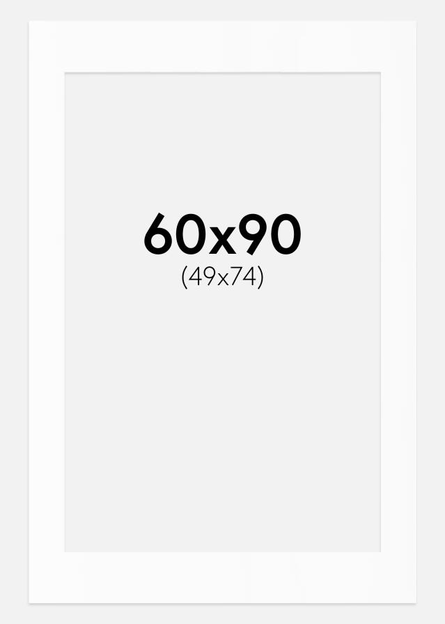 Paspartŭ Bela Standarden Bel notranji rob 60x90 cm (49x74)