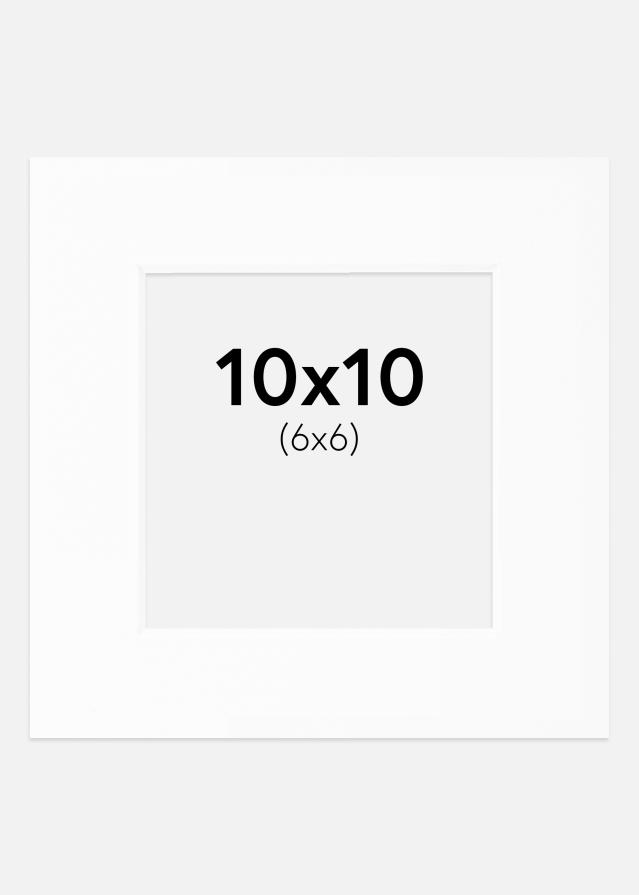 Paspartŭ Bela Standarden Bel notranji rob 10x10 cm (6x6)