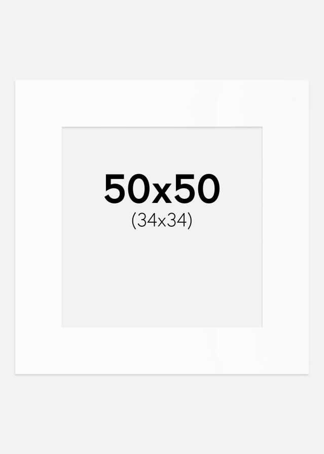 Paspartŭ Canson Bela Bel notranji rob 50x50 cm (34x34)