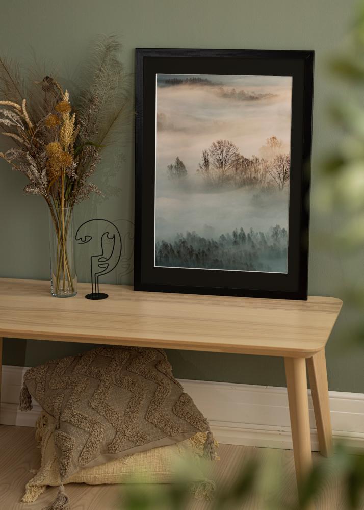 Okvir Trendline Črna 35x45 cm - Paspartŭ Črna 24x34 cm